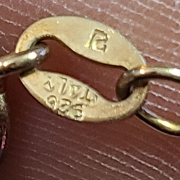 Vintage Technibond Classic Trilliant Purple Cz Slide Pendant on 18in Chain - Picture 8 of 11